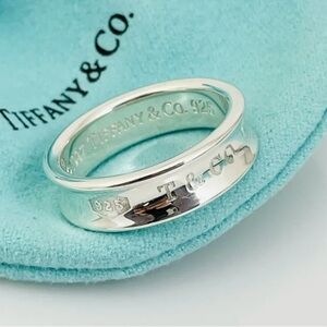 Authentic SS Concave 1837 Band Ring , size 7